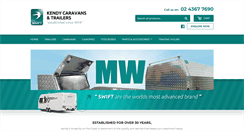 Desktop Screenshot of kendycaravans.com.au