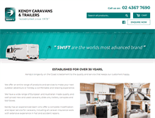 Tablet Screenshot of kendycaravans.com.au